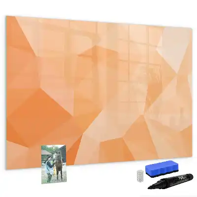 Beschreibbare Magnettafel mit Dreieck-Abstraktion