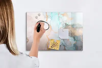Schreib-Magnettafel mit abstraktem Motiv