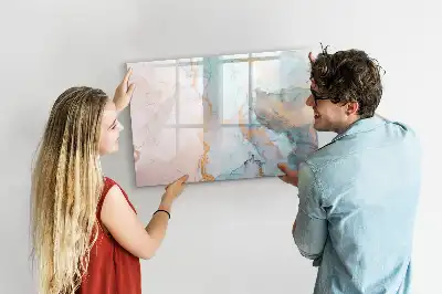 Schreib-Magnettafel mit abstraktem Motiv