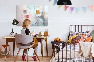 Schreib-Magnettafel mit abstraktem Motiv