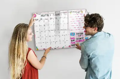 Magnettafel zum Beschreiben als Monatsplaner