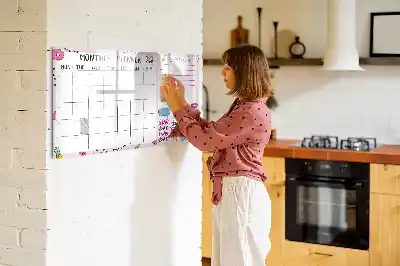 Magnettafel zum Beschreiben als Monatsplaner