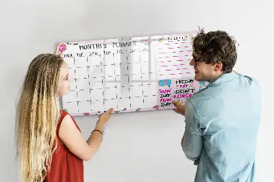 Magnettafel zum Beschreiben als Monatsplaner