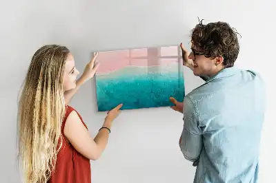 Schreib-Magnettafel mit Motiv Strand und Meer