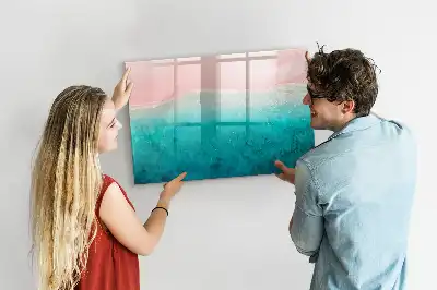 Schreib-Magnettafel mit Motiv Strand und Meer