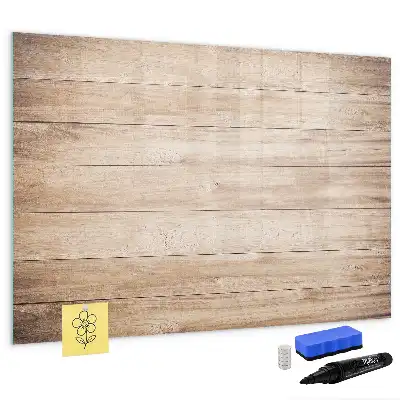 Schreib-Magnettafel mit Holzoptik