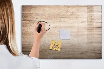 Schreib-Magnettafel mit Holzoptik