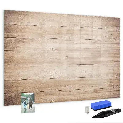 Schreib-Magnettafel mit Holzoptik