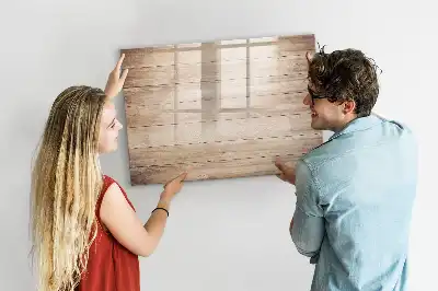 Schreib-Magnettafel mit Holzoptik