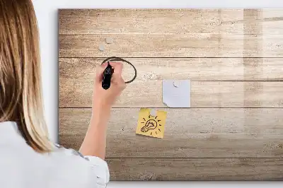 Schreib-Magnettafel mit Holzoptik
