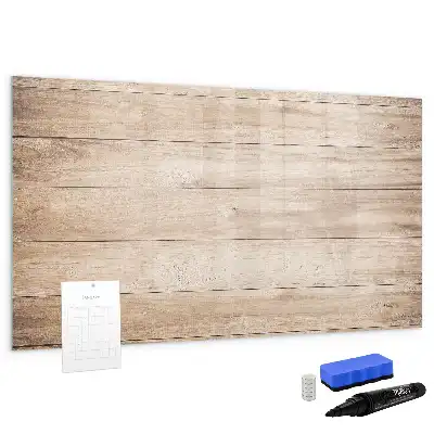 Schreib-Magnettafel mit Holzoptik