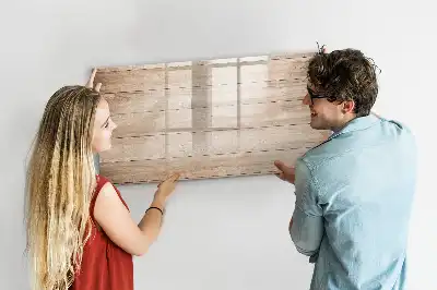 Schreib-Magnettafel mit Holzoptik