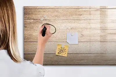 Schreib-Magnettafel mit Holzoptik