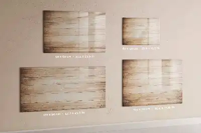 Schreib-Magnettafel mit Holzoptik