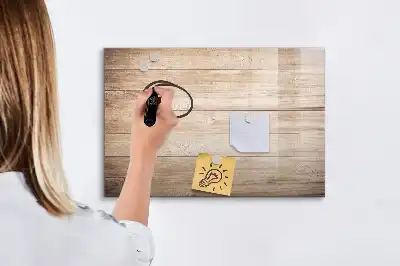 Schreib-Magnettafel mit Holzoptik