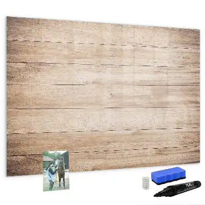 Schreib-Magnettafel mit Holzoptik