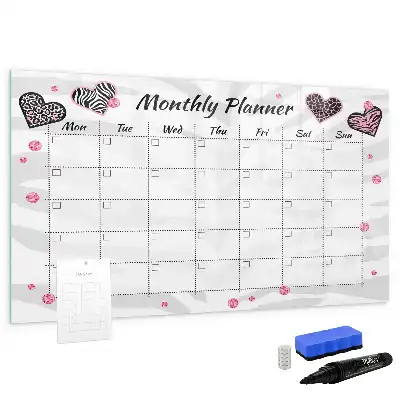 Magnetische Schreibtafel eleganter Monatsplaner