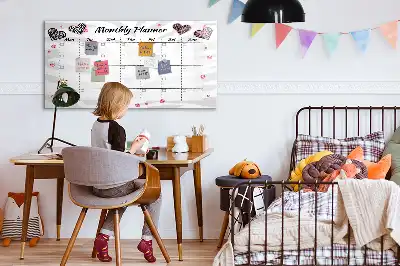 Magnetische Schreibtafel eleganter Monatsplaner