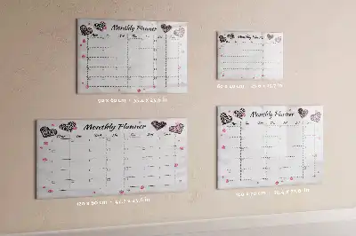 Magnetische Schreibtafel eleganter Monatsplaner