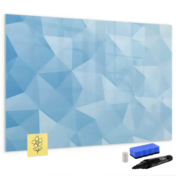 Schreib-Magnettafel in Dreieck-Abstraktion