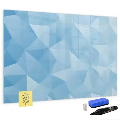 Schreib-Magnettafel in Dreieck-Abstraktion
