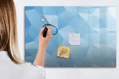 Schreib-Magnettafel in Dreieck-Abstraktion