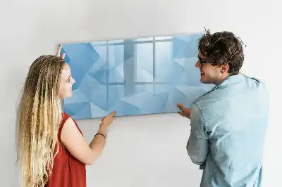 Schreib-Magnettafel in Dreieck-Abstraktion