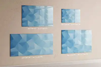 Schreib-Magnettafel in Dreieck-Abstraktion