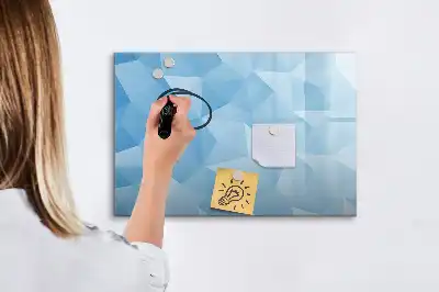 Schreib-Magnettafel in Dreieck-Abstraktion