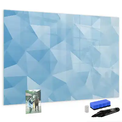 Schreib-Magnettafel in Dreieck-Abstraktion