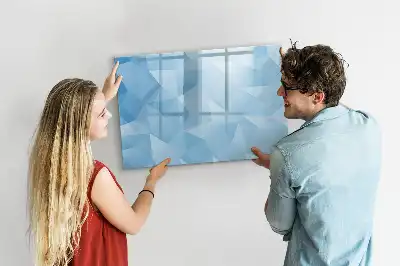 Schreib-Magnettafel in Dreieck-Abstraktion