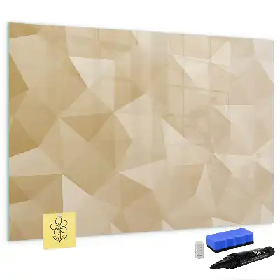 Beschreibbare Magnettafel mit Dreieck-Abstraktion