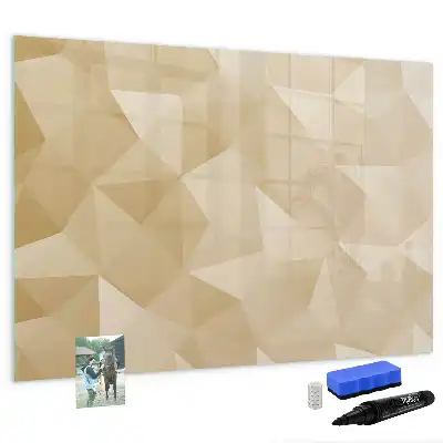Beschreibbare Magnettafel mit Dreieck-Abstraktion