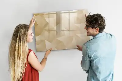 Beschreibbare Magnettafel mit Dreieck-Abstraktion