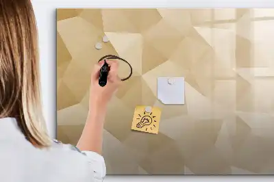 Beschreibbare Magnettafel mit Dreieck-Abstraktion