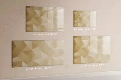 Beschreibbare Magnettafel mit Dreieck-Abstraktion