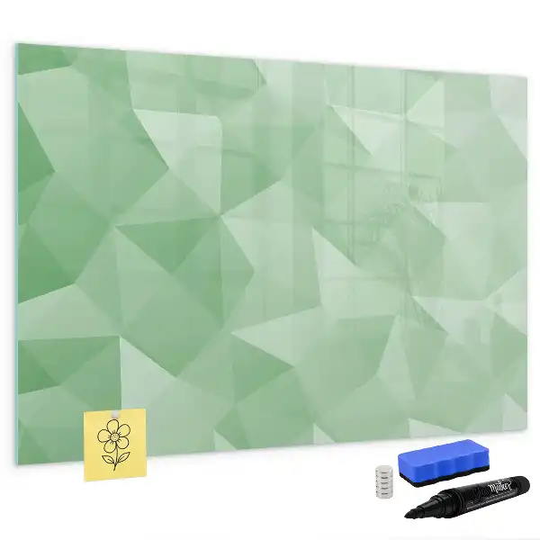 Schreib-Magnettafel mit Dreieck-Abstraktion
