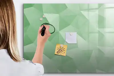Schreib-Magnettafel mit Dreieck-Abstraktion