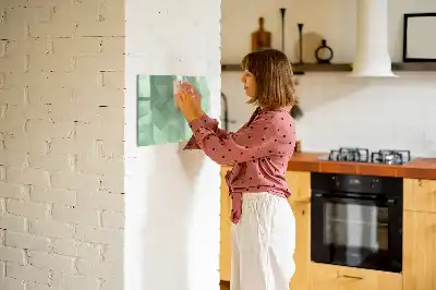 Schreib-Magnettafel mit Dreieck-Abstraktion