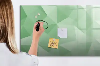 Schreib-Magnettafel mit Dreieck-Abstraktion