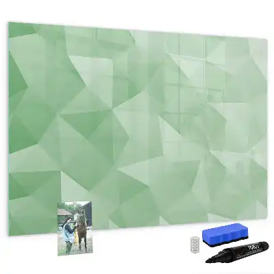 Schreib-Magnettafel mit Dreieck-Abstraktion