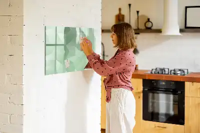 Schreib-Magnettafel mit Dreieck-Abstraktion