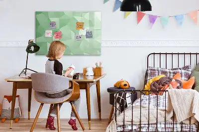 Schreib-Magnettafel mit Dreieck-Abstraktion