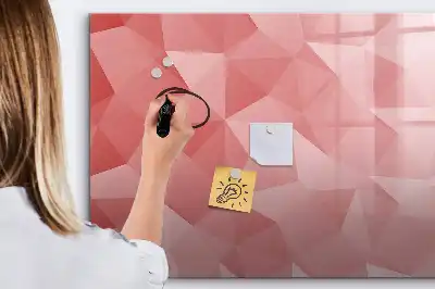 Beschreibbare Magnettafel mit Dreieck-Abstraktion