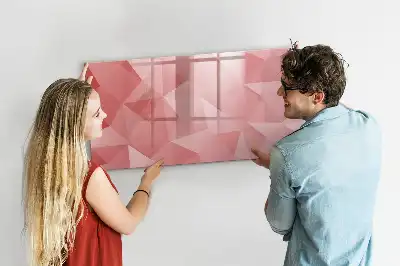 Beschreibbare Magnettafel mit Dreieck-Abstraktion