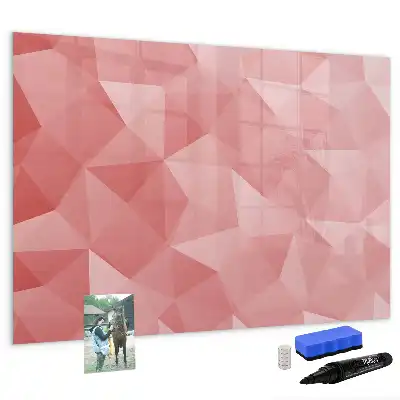 Beschreibbare Magnettafel mit Dreieck-Abstraktion