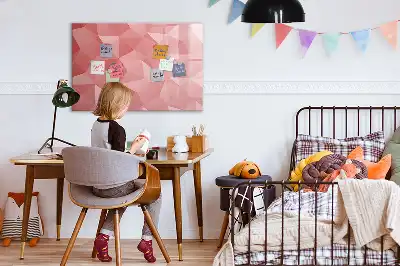 Beschreibbare Magnettafel mit Dreieck-Abstraktion