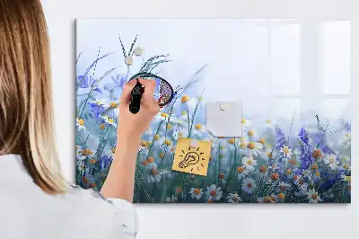 Magnettafel beschreibbar mit Motiv Schmetterling auf der Wiese