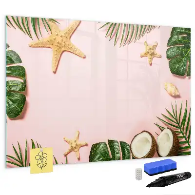 Beschreibbare Magnettafel im Design Sommerstimmung