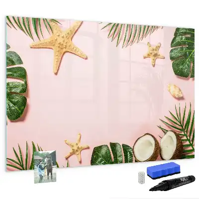 Beschreibbare Magnettafel im Design Sommerstimmung
